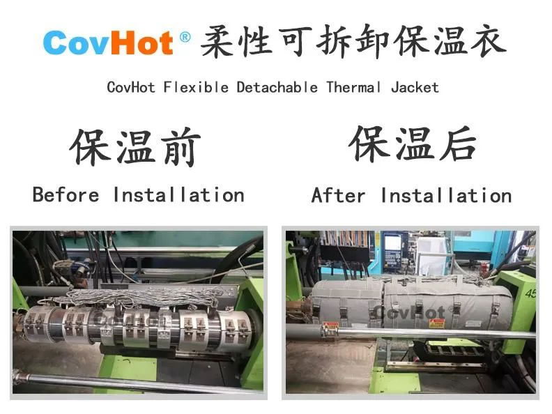 可拆式保溫套，注塑機(jī)節(jié)能利器
